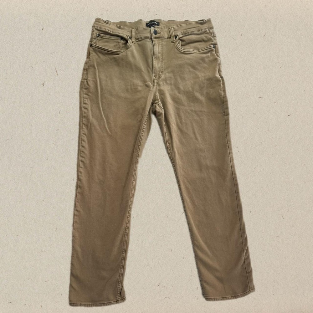 Banana Republic Traveler Pant Slim Chinos Khaki Brown 36x30
